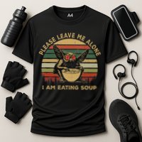 Mothman Eating Soup Please Leave Me Alone I Am Eating Soup Performance Shirt