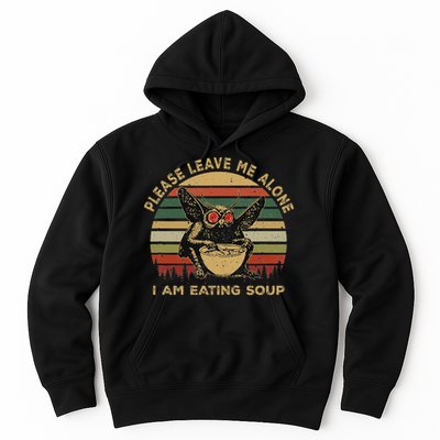 Mothman Eating Soup Please Leave Me Alone I Am Eating Soup Hoodie