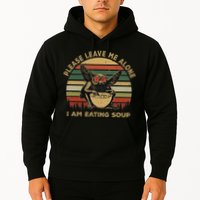 Mothman Eating Soup Please Leave Me Alone I Am Eating Soup Hoodie
