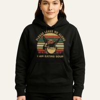 Mothman Eating Soup Please Leave Me Alone I Am Eating Soup Hoodie
