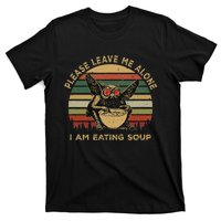 Mothman Eating Soup Please Leave Me Alone I Am Eating Soup T-Shirt