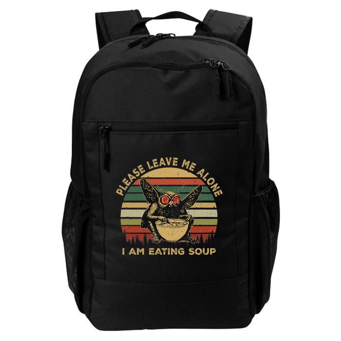 Mothman Eating Soup Please Leave Me Alone I Am Eating Soup Backpack