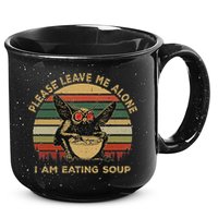 Mothman Eating Soup Please Leave Me Alone I Am Eating Soup 15oz Campfire Ceramic Mug