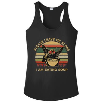 Mothman Eating Soup Please Leave Me Alone I Am Eating Soup Ladies PosiCharge Competitor Racerback Tank