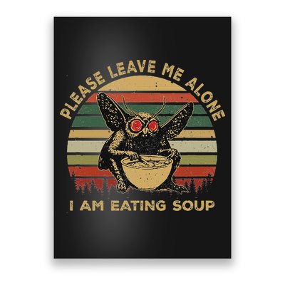 Mothman Eating Soup Please Leave Me Alone I Am Eating Soup Poster
