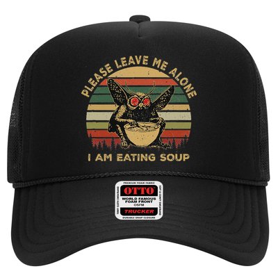 Mothman Eating Soup Please Leave Me Alone I Am Eating Soup Trucker Hat