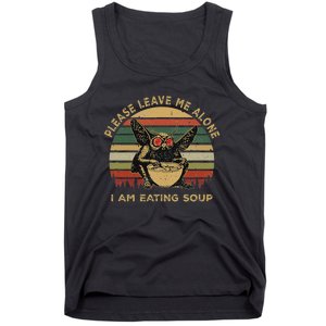 Mothman Eating Soup Please Leave Me Alone I Am Eating Soup Tank Top