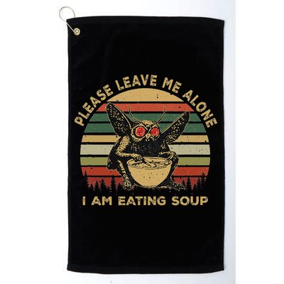 Mothman Eating Soup Please Leave Me Alone I Am Eating Soup Golf Towel