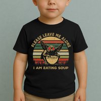 Mothman Eating Soup Please Leave Me Alone I Am Eating Soup Toddler T-Shirt