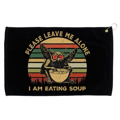 Mothman Eating Soup Please Leave Me Alone I Am Eating Soup Grommeted Golf Towel