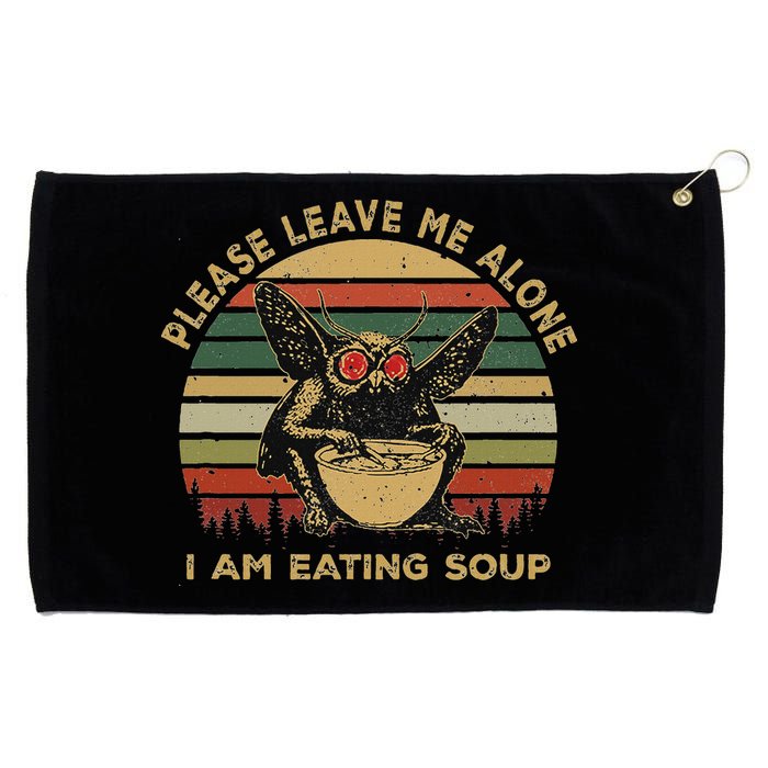 Mothman Eating Soup Please Leave Me Alone I Am Eating Soup Grommeted Golf Towel