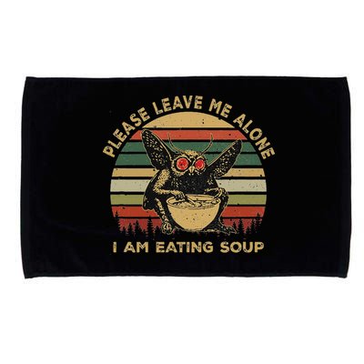 Mothman Eating Soup Please Leave Me Alone I Am Eating Soup Microfiber Hand Towel