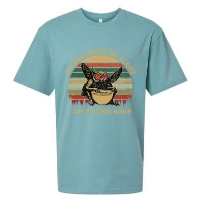 Mothman Eating Soup Please Leave Me Alone I Am Eating Soup Sueded Cloud Jersey T-Shirt