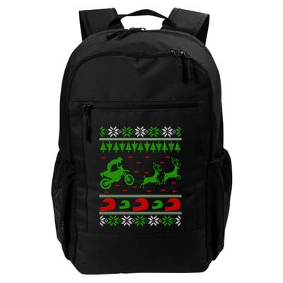 Motocross Enduro Sport Ugly Christmas Backpack