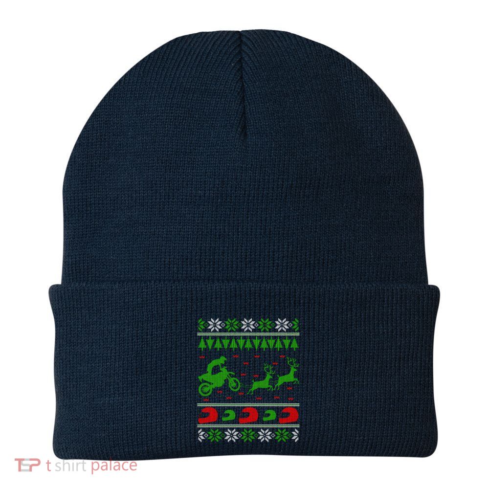 Motocross Enduro Sport Ugly Christmas Beanie