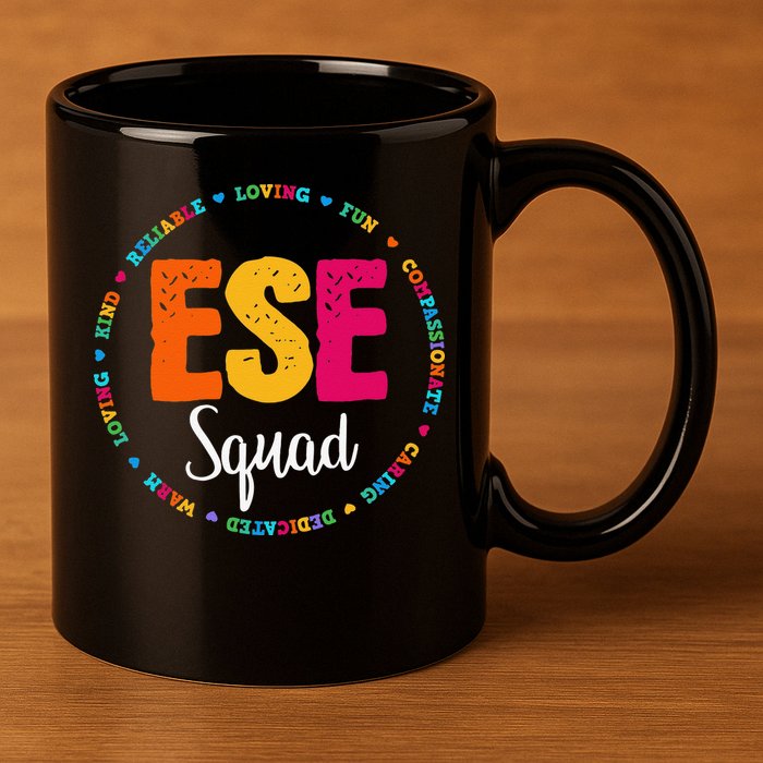 Matching ESE Squad First Last Day Team Teacher Student Tribe 11oz C Handle Ceramic Mug