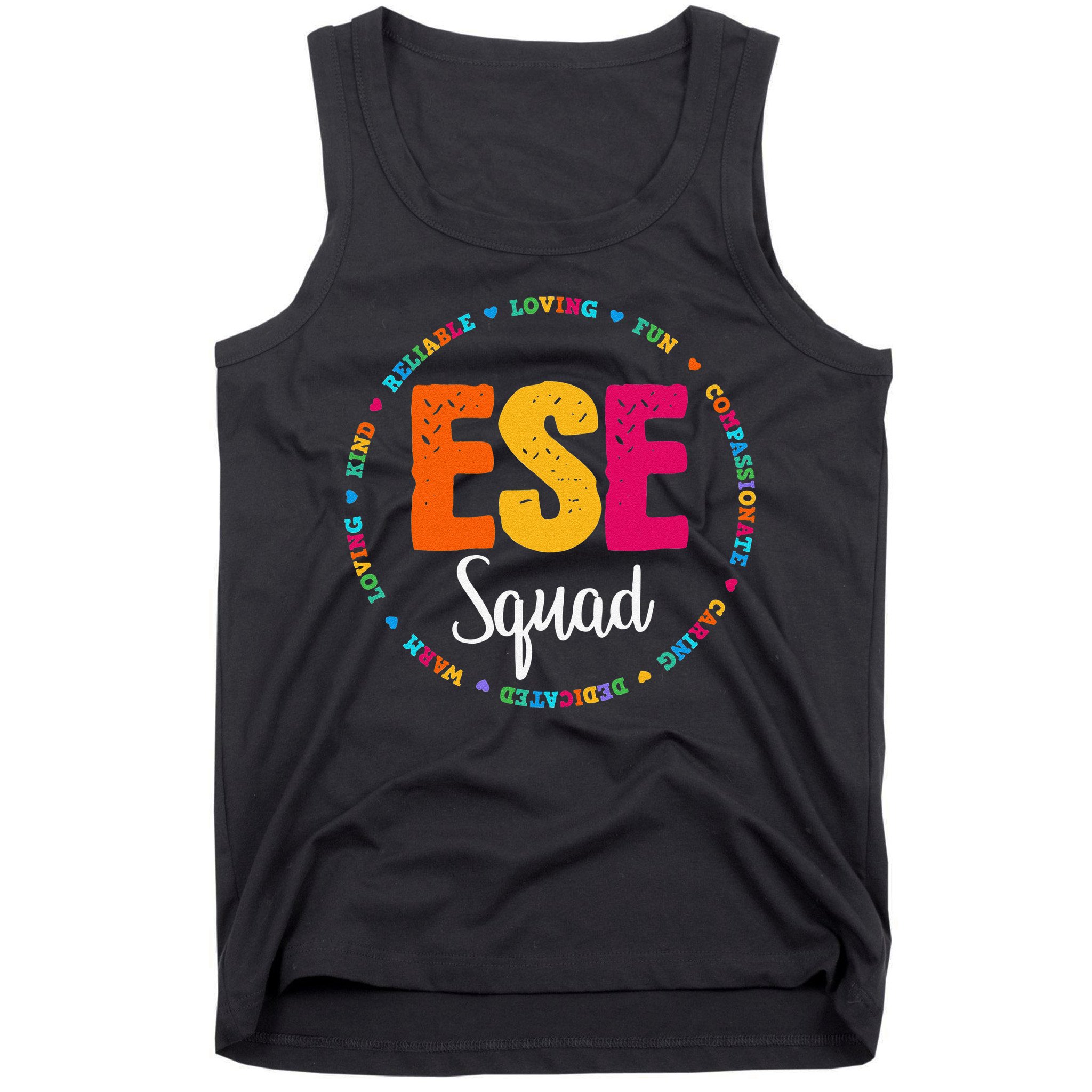 Matching ESE Squad First Last Day Team Teacher Student Tribe Tank Top