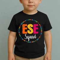 Matching ESE Squad First Last Day Team Teacher Student Tribe Toddler T-Shirt