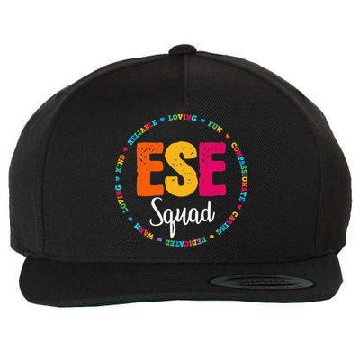 Matching ESE Squad First Last Day Team Teacher Student Tribe Wool Snapback Cap