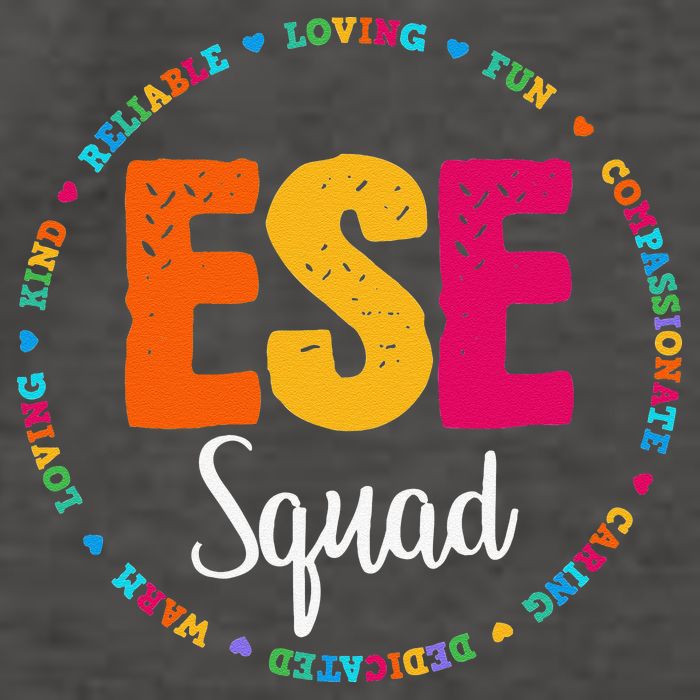 Matching ESE Squad First Last Day Team Teacher Student Tribe Vector Backpack