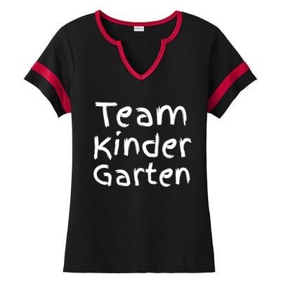 Matching Eletary School Teacher Funny Gift Team Kindergarten Funny Gift Ladies Halftime Notch Neck Tee