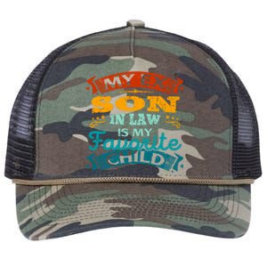 My Ex Son In Law Is My Favorite Child Funny Parent Retro Rope Trucker Hat Cap