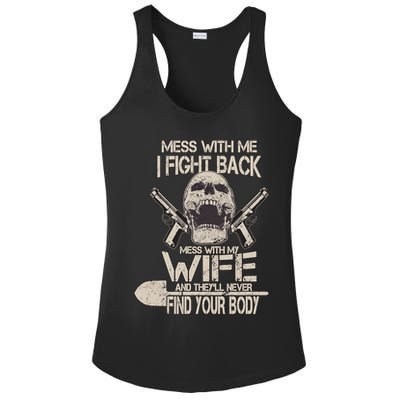 Mess With My Wife And They'll Never Find Your Body Ladies PosiCharge Competitor Racerback Tank