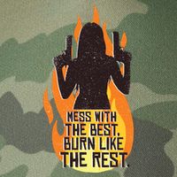 Mess With The Best Burn Like The Rest Legacy Tie Dye Trucker Hat