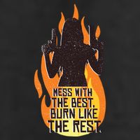 Mess With The Best Burn Like The Rest 7 Panel Mesh Trucker Snapback Hat