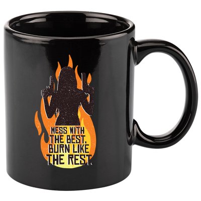 Mess With The Best Burn Like The Rest 11oz C Handle Ceramic Mug