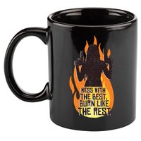 Mess With The Best Burn Like The Rest 11oz C Handle Ceramic Mug