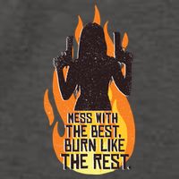 Mess With The Best Burn Like The Rest Vector Backpack