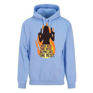 Mess With The Best Burn Like The Rest Unisex Surf Hoodie