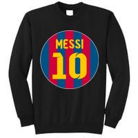 Messi Number 10 Retired Soccer Jersey Tall Sweatshirt
