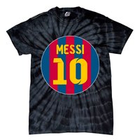 Messi Number 10 Retired Soccer Jersey Tie-Dye T-Shirt