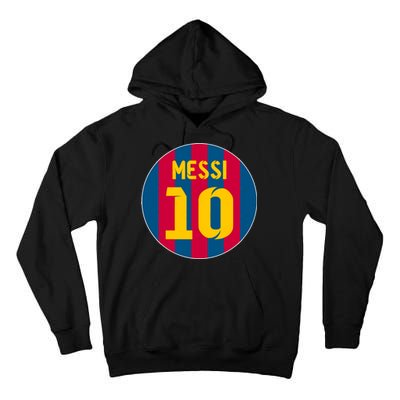 Messi Number 10 Retired Soccer Jersey Tall Hoodie