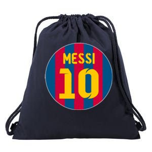 Messi Number 10 Retired Soccer Jersey Drawstring Bag