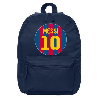 Messi Number 10 Retired Soccer Jersey 16 in Basic Backpack