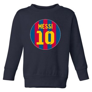 Messi Number 10 Retired Soccer Jersey Toddler Sweatshirt