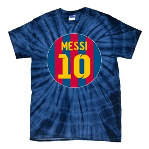 Messi Number 10 Retired Soccer Jersey Tie-Dye T-Shirt