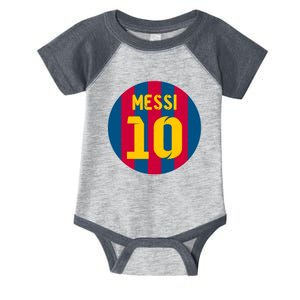 Messi Number 10 Retired Soccer Jersey Infant Baby Jersey Bodysuit