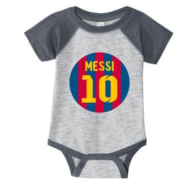 Messi Number 10 Retired Soccer Jersey Infant Baby Jersey Bodysuit