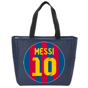 Messi Number 10 Retired Soccer Jersey Zip Tote Bag