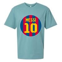 Messi Number 10 Retired Soccer Jersey Sueded Cloud Jersey T-Shirt