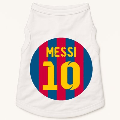 Messi Number 10 Retired Soccer Jersey Doggie Tank