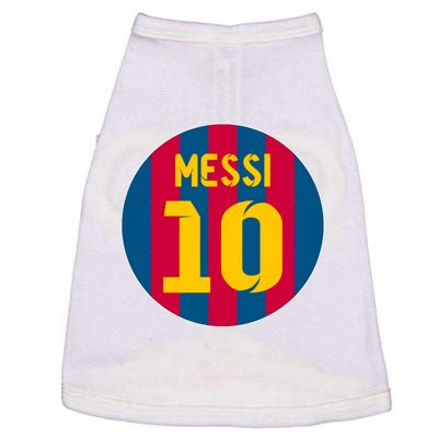 Messi Number 10 Retired Soccer Jersey Doggie Tank