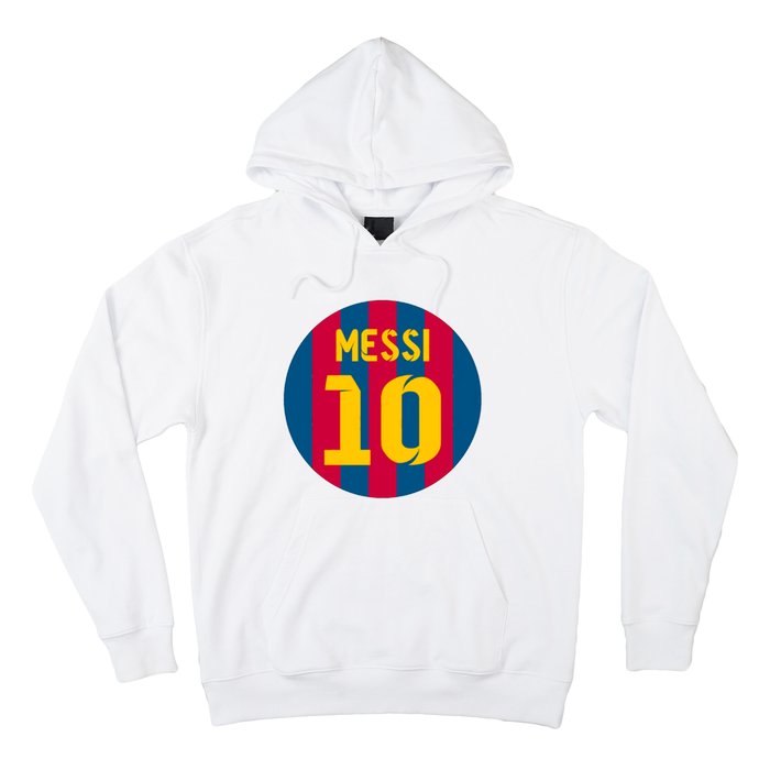 Messi Number 10 Retired Soccer Jersey Hoodie