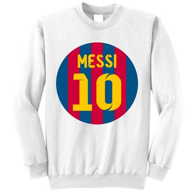 Messi Number 10 Retired Soccer Jersey Sweatshirt