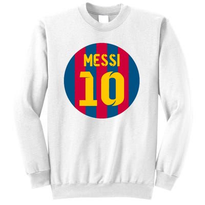 Messi Number 10 Retired Soccer Jersey Sweatshirt