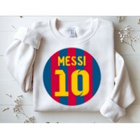Messi Number 10 Retired Soccer Jersey Sweatshirt